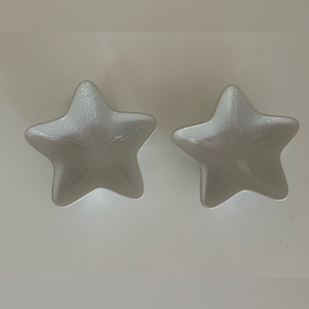 Primitive Artisan ceramic trinket bowls